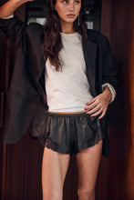 mamapapa - leather lace short