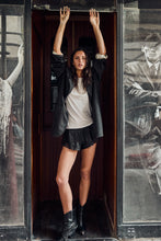 mamapapa - leather lace short