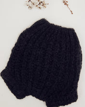 Pequeno - chunky baby knit bloomer charcoal