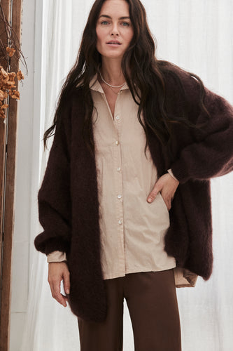 mamapapa Bueno mohair mid length cardigan