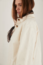 mamapapa Pluie cream cotton coat