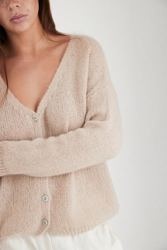 mamapapa - Gaspard shell button soft cardigan