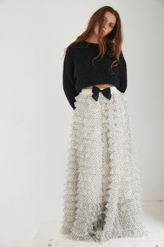 polka dots tutu frill skirt