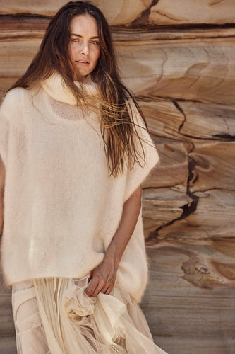mamapapa Martin sleeveless mohair turtleneck