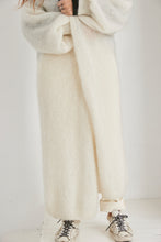 mamapapa Buena mohair offwhite long cardigan