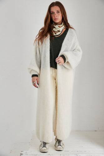 mamapapa Buena mohair offwhite long cardigan