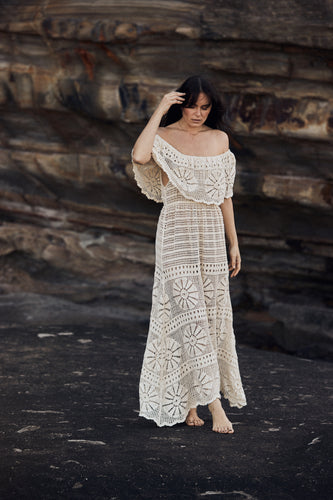 mamapapa lace frill dress