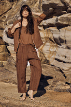 mamapapa - Geneva chocolate linen pants