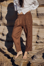 mamapapa - Geneva chocolate linen pants
