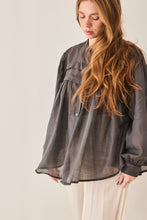 mamapapa - Napoli charcoal blouse
