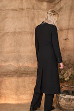 Coat black double breast