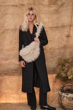 Coat black double breast