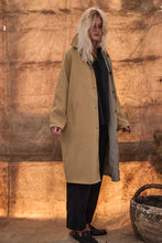 mamapapa - pudding reversible  trench coat in camel