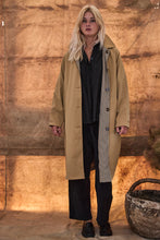 mamapapa - pudding reversible  trench coat in camel