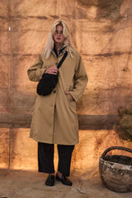 mamapapa - pudding reversible  trench coat in camel