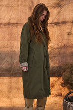 mamapapa - pudding reversible  trench coat khaki