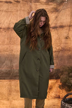mamapapa - pudding reversible  trench coat khaki