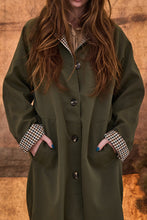 mamapapa - pudding reversible  trench coat khaki