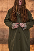 mamapapa - pudding reversible  trench coat khaki