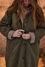 mamapapa - pudding reversible  trench coat khaki