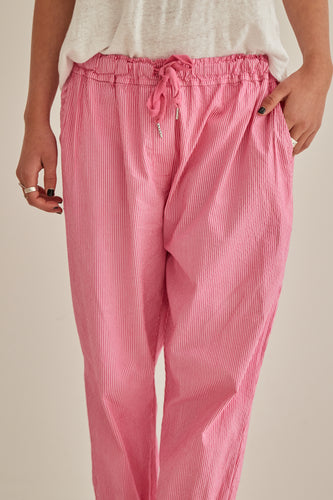 Pepa stripes fushia pink pants on