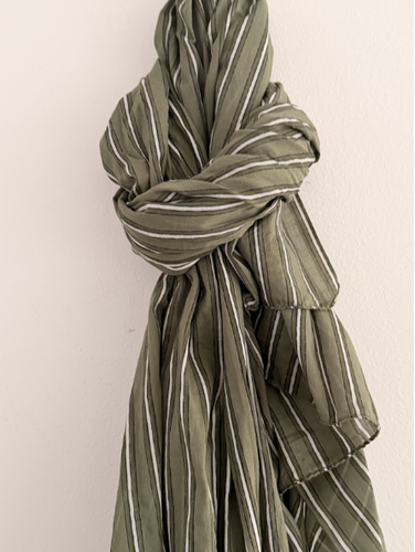 Stripe khaki sarong / scarf