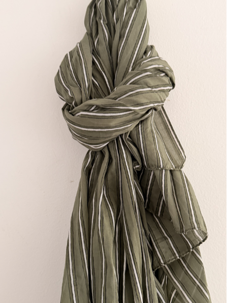 Stripe khaki sarong / scarf
