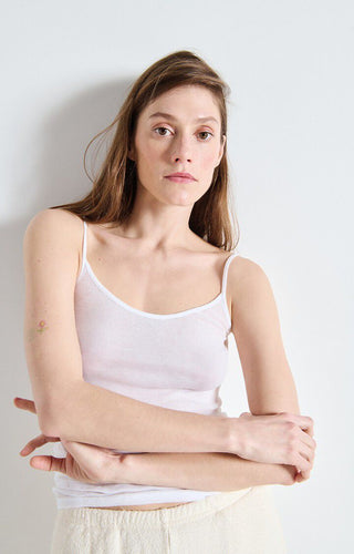 American vintage - Massachusett white singlet