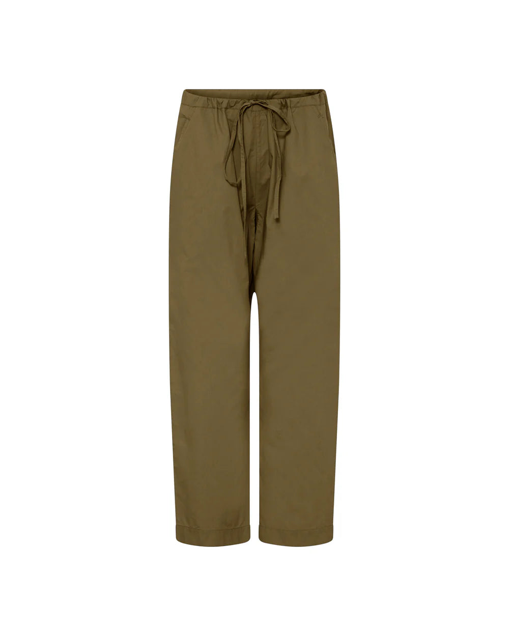 Milano military olive string ankle pants