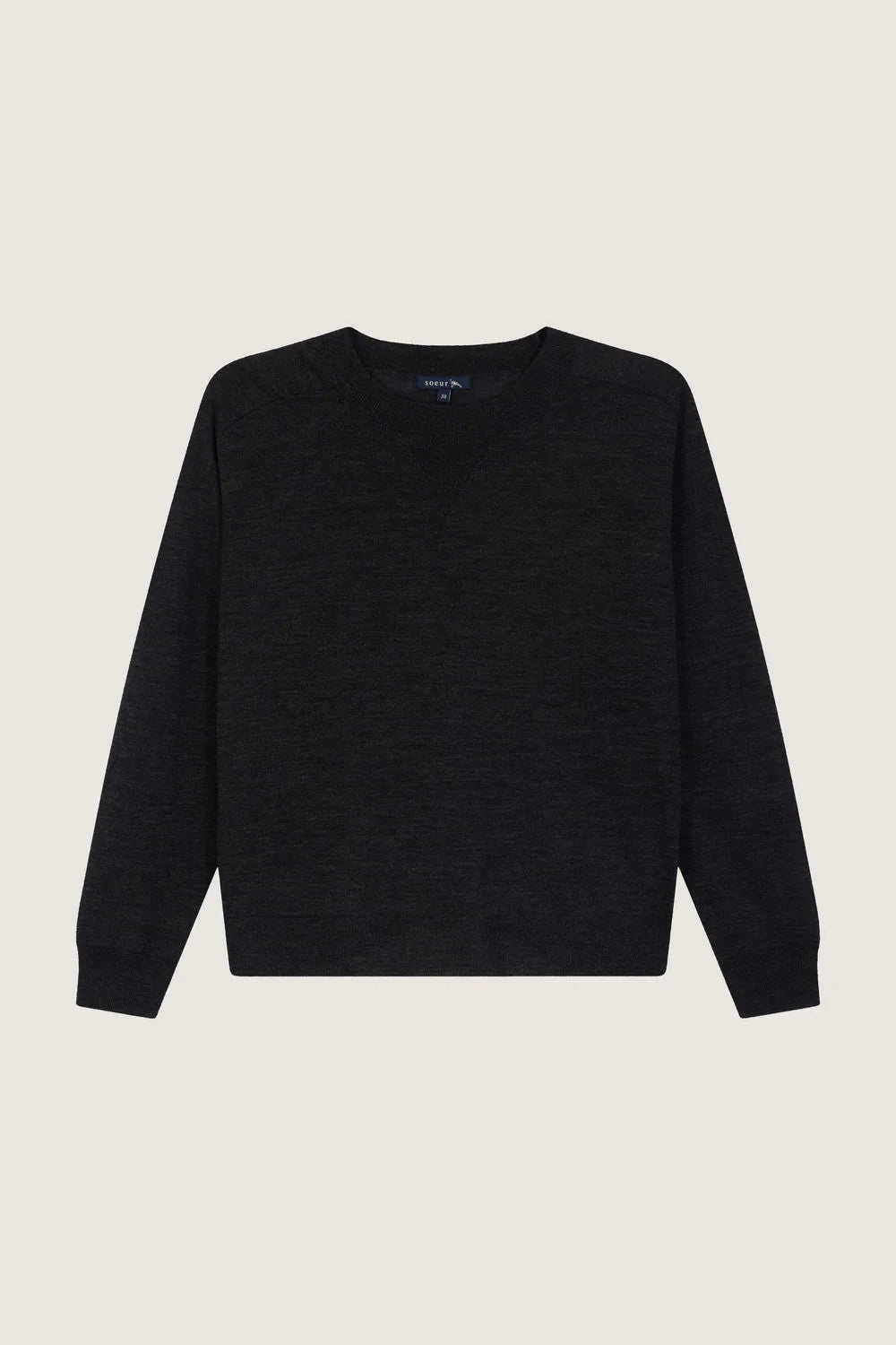 Soeur - Pio fine charcoal grey sweater