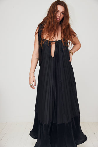 mamapapa - dress black pleated