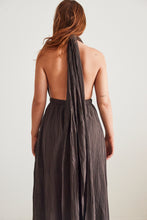 mamapapa - dress chocolate cotton open front