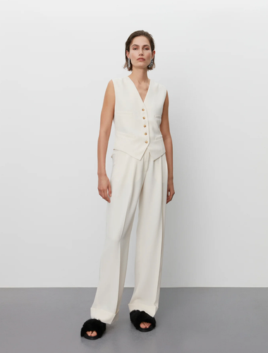 DAY - Jacques classic gabardine offwhite pants