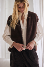 mamapapa - Berry zip knit vest