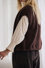 mamapapa - Berry zip knit vest