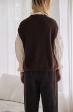 mamapapa - Berry zip knit vest