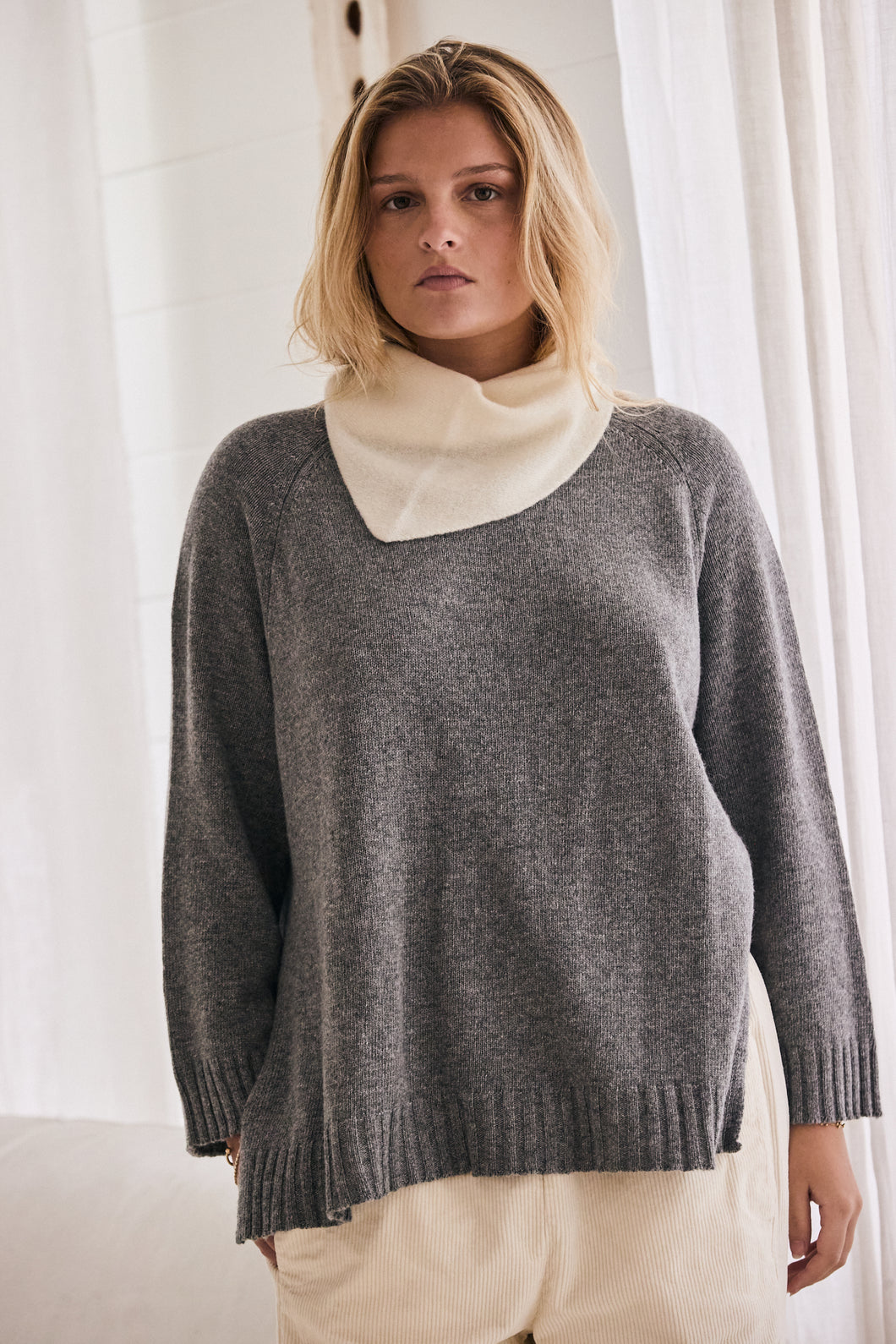 mamapapa - Tiramisu grey sweater