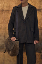 Blazer / Pants chocolate pinstripe