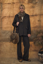 Blazer / Pants chocolate pinstripe