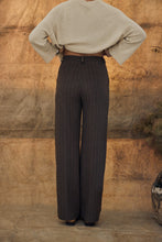 Blazer / Pants chocolate pinstripe