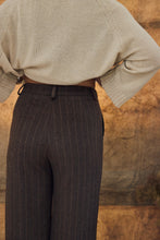 Blazer / Pants chocolate pinstripe