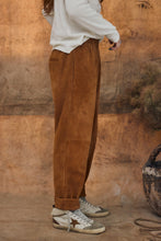 mamapapa - forte camel suede pants