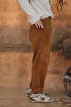 mamapapa - forte camel suede pants
