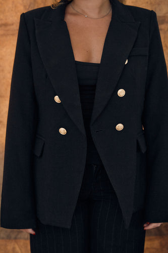 Blazer black classic with gold buttons