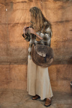 mamapapa - Lune suede cream skirt