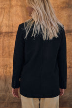 Black wool blazer classic