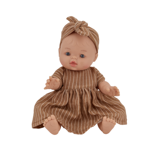 Jade Doll with stripe outfit