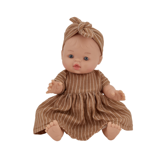 Jade Doll with stripe outfit