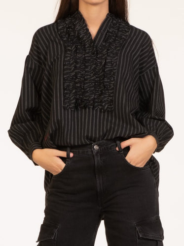 LB - Maggi black stripes shirt
