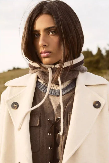 Diega - Capo taupe hood